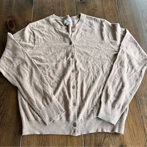J.Crew Women’s Classic Beige Cardigan Sweater